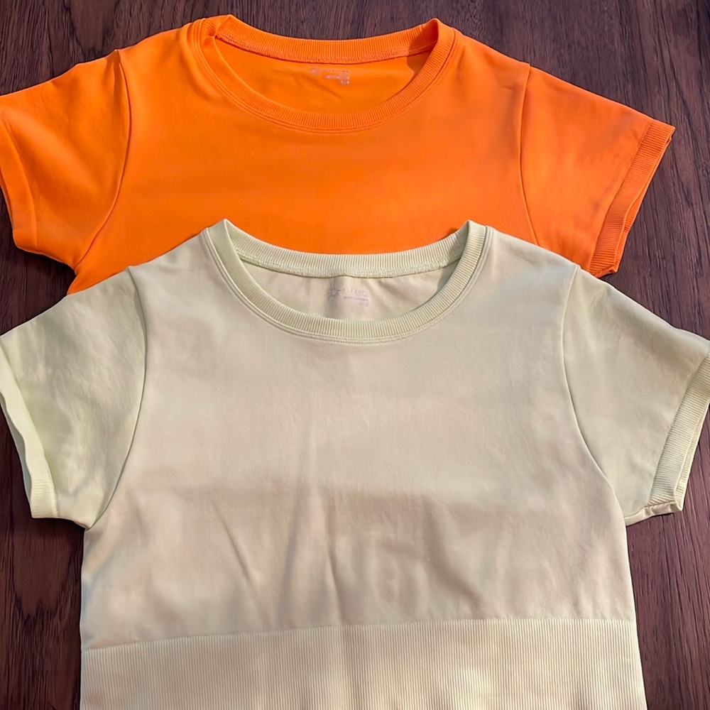 Set of Aerie Offline fitted crop tops. Beautiful bright colors. Worn once
